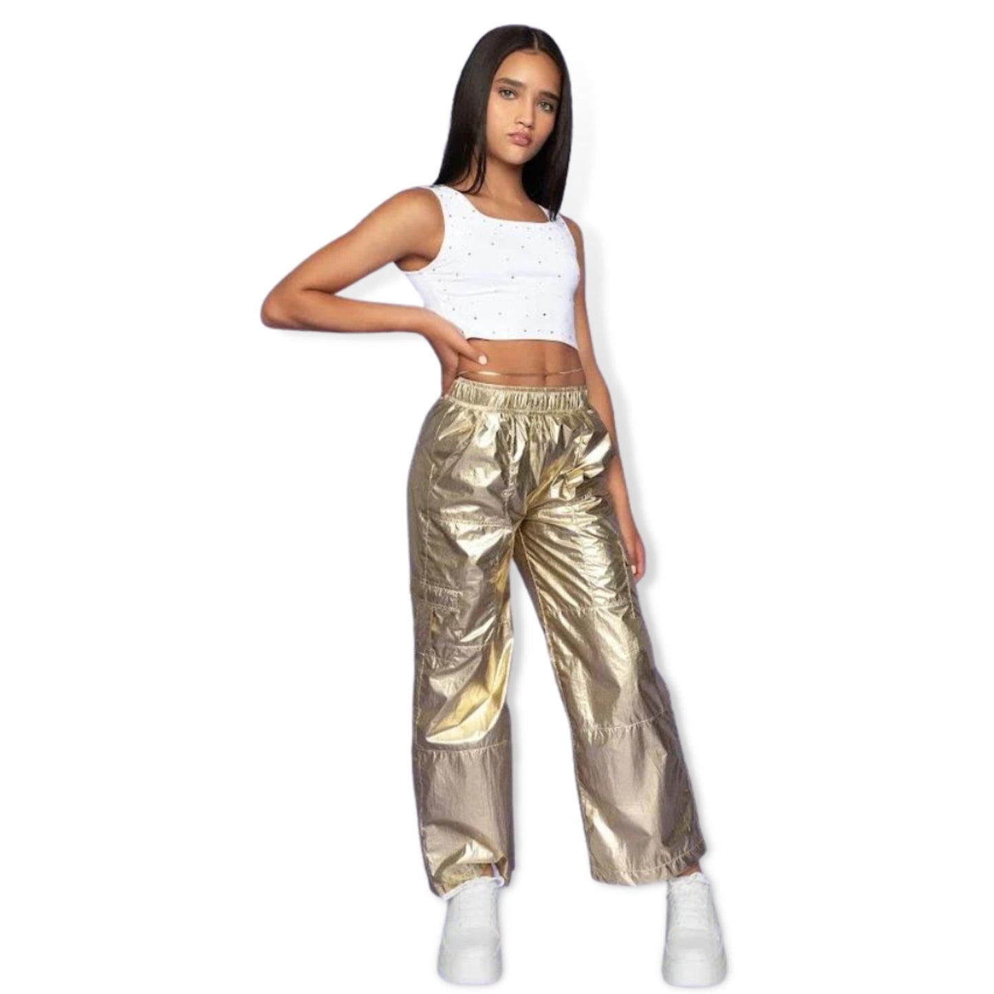 Mia New York White Glam Tank - a Spirit Animal - Tank Tops active February 2024 Extra-Large Mia New York