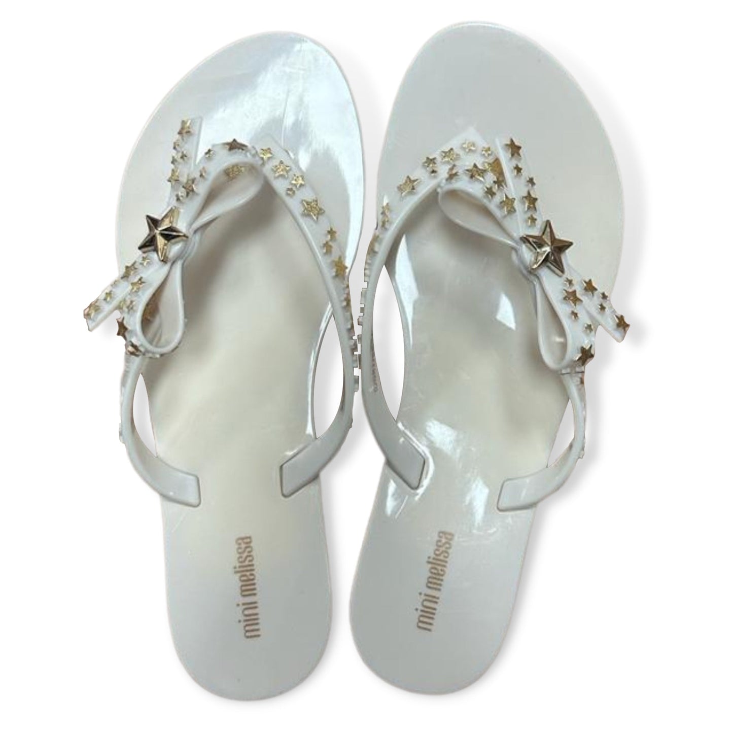 Mini Melissa Beige Harmonic Stars - a Spirit Animal - Flip Flops $30-$60 1 12