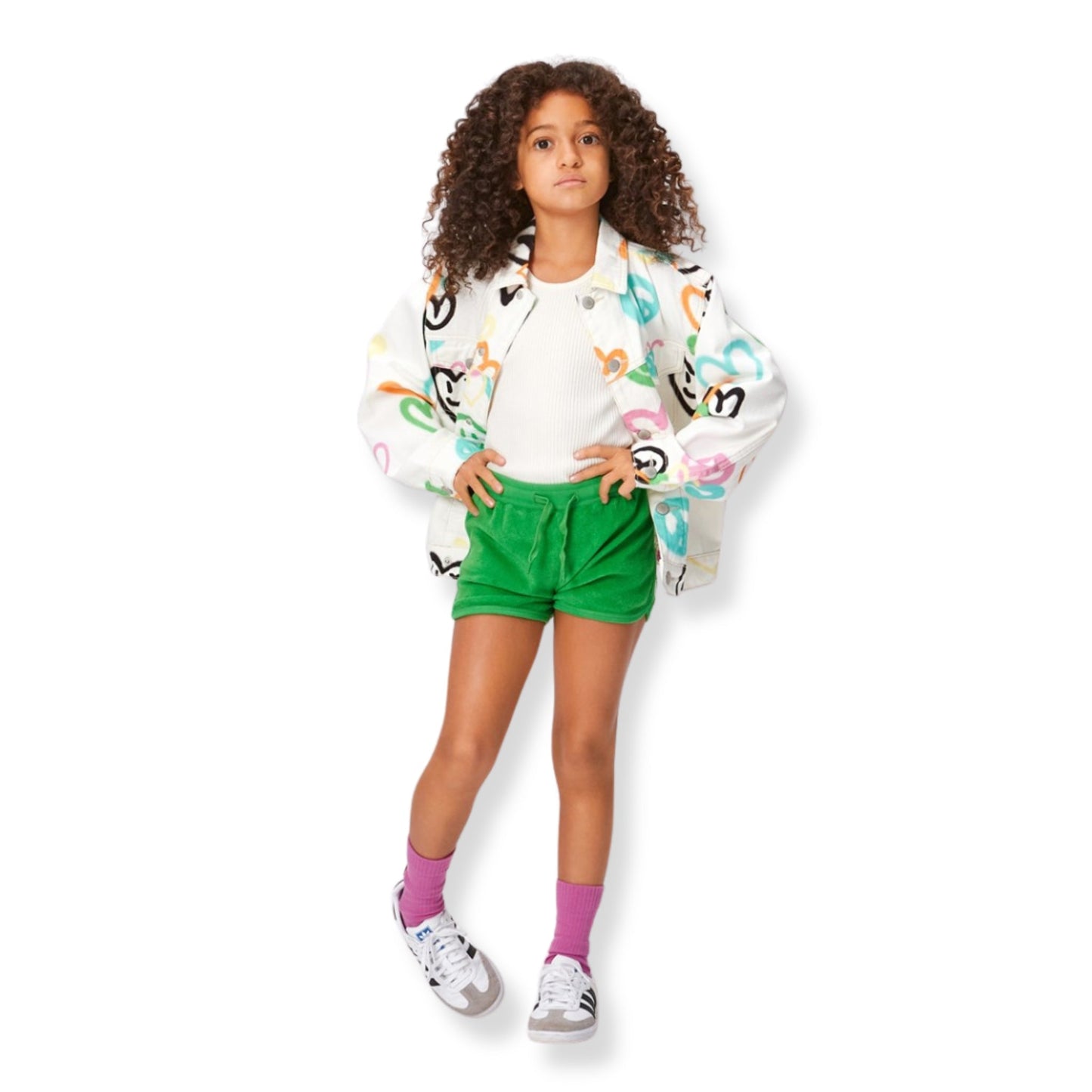 Molo Classic Green Aliya Shorts - a Spirit Animal - shorts active March 2024 Green Kids