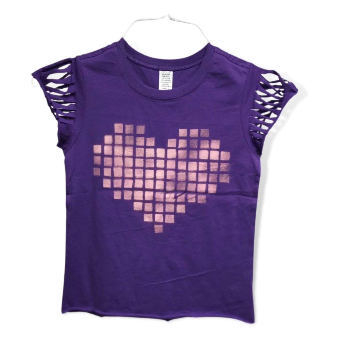 Pixel Heart Custom Lantern Sleeve Everyday Tee - a Spirit Animal - custom tee active January 2024 adult Ali & Joe