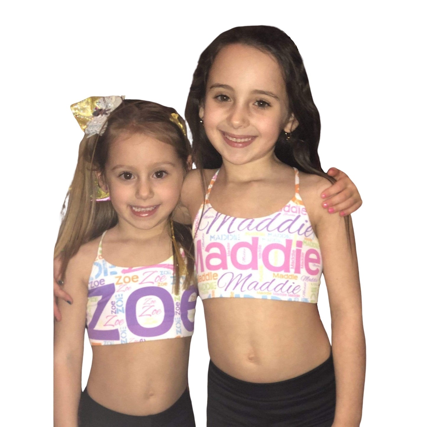 Sublimated Name Sports Bra - a Spirit Animal - Custom Name Sports Bra $30-$45 Custom Name Sports Bra Karen’s Kreations