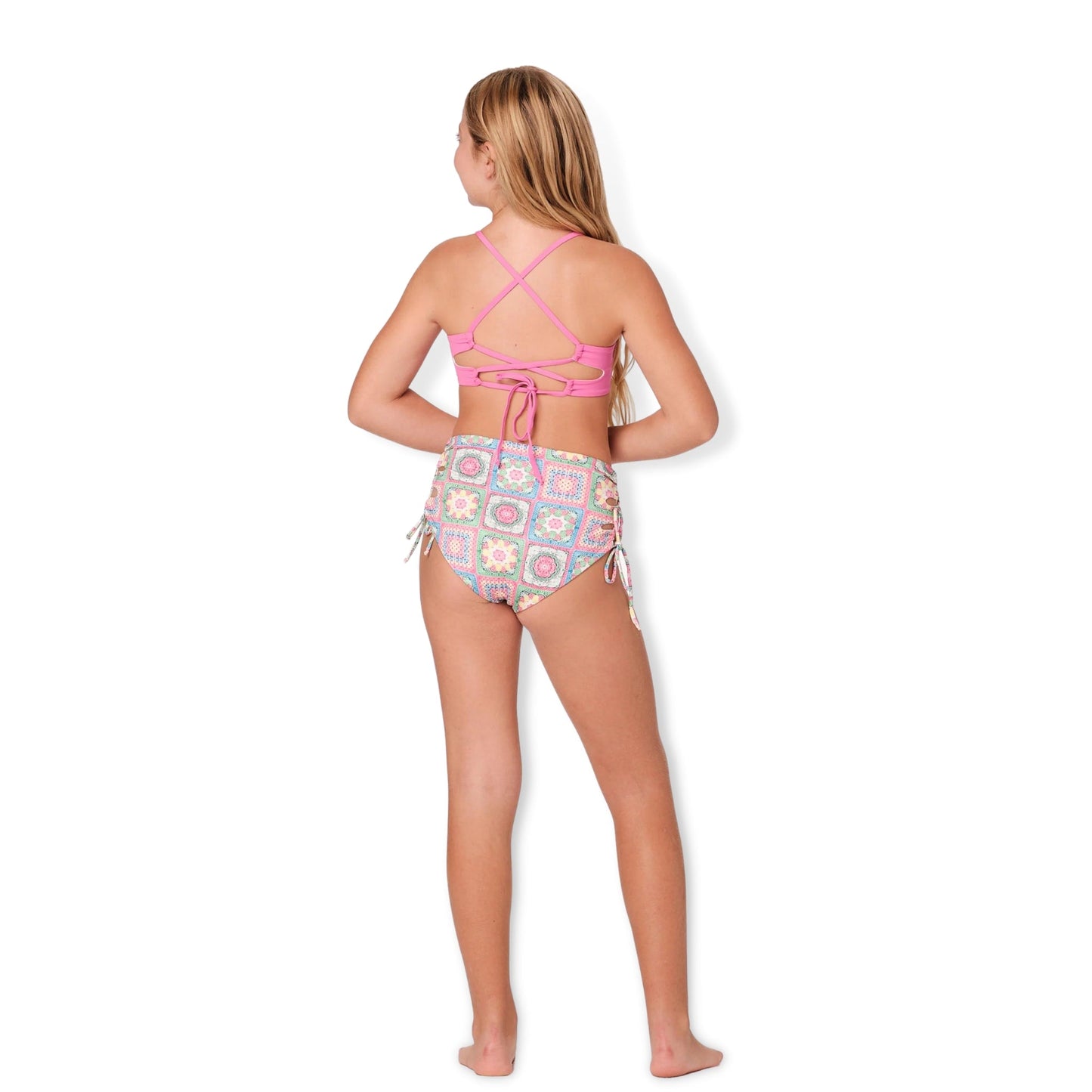 Submarine Crochet Multi Pink High Tides - a Spirit Animal - Swimwear $90-$120 10 12