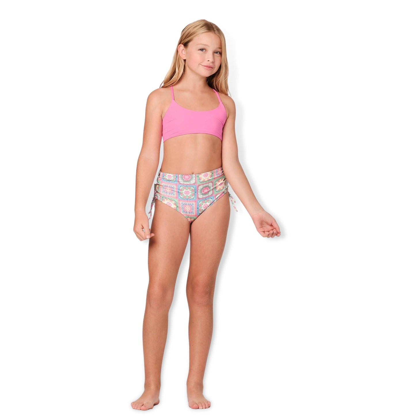 Submarine Crochet Multi Pink High Tides - a Spirit Animal - Swimwear $90-$120 10 12