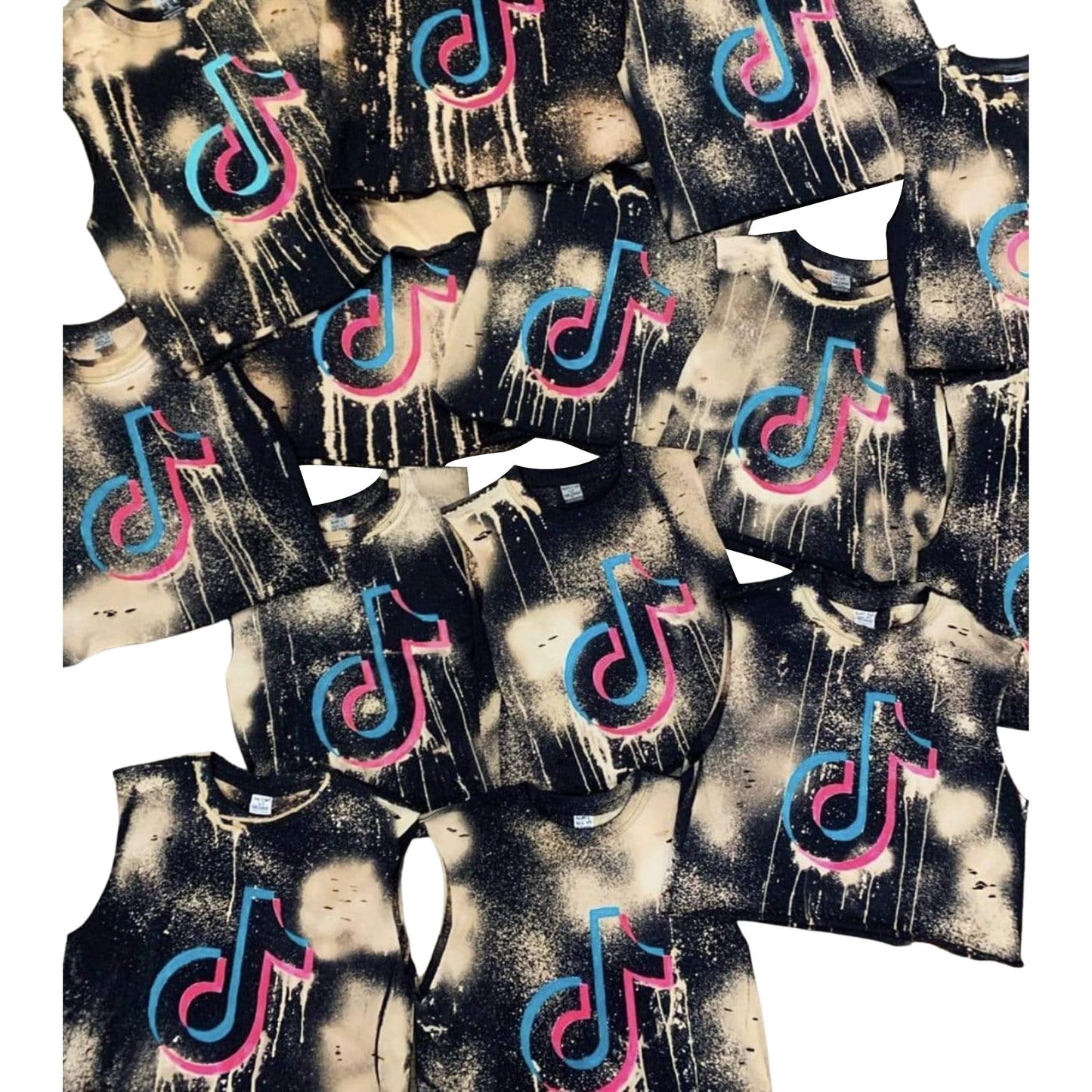 Tik Tok Custom Hand-painted Bleached Tank Top - a Spirit Animal - $45-$60 custom custom-tank-tops