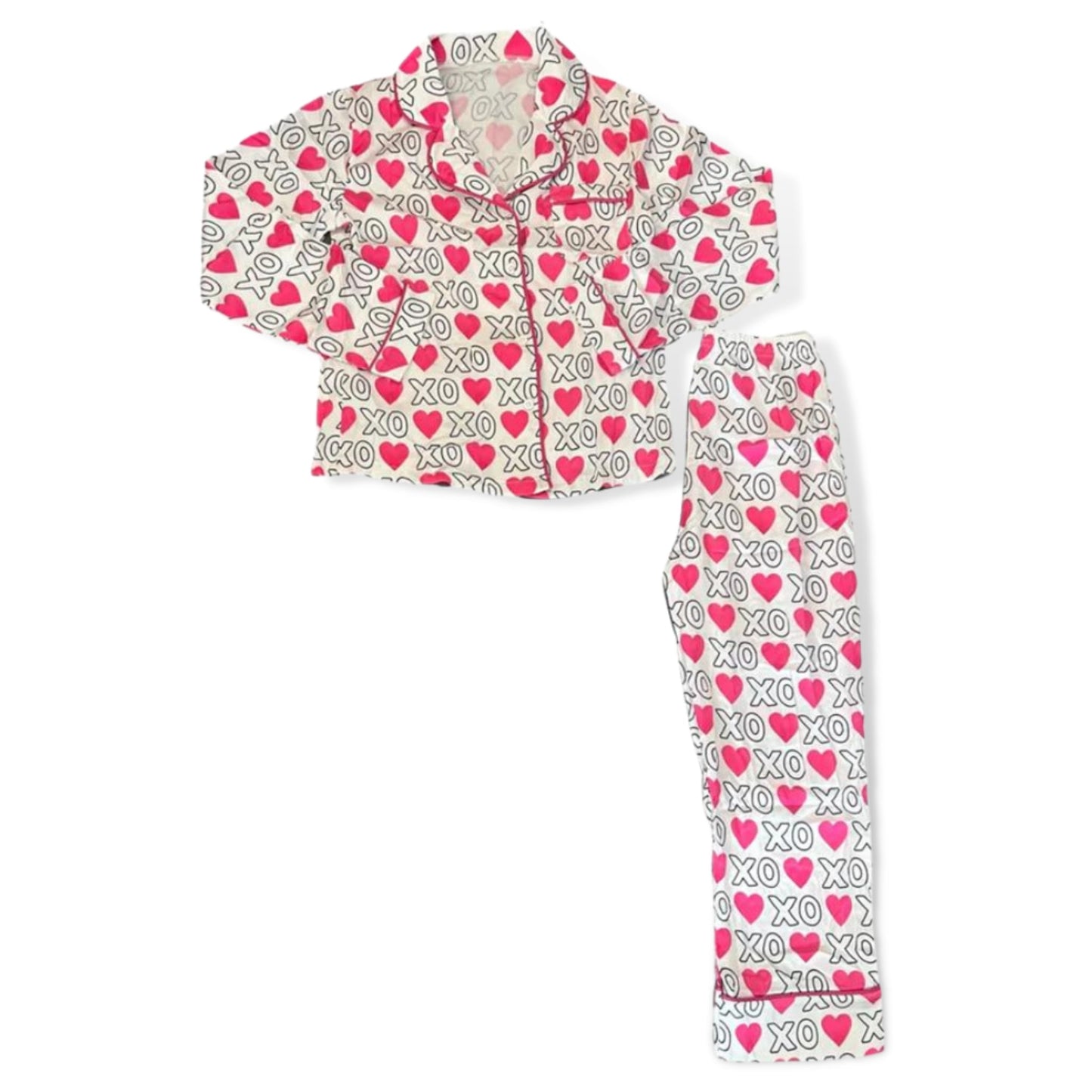 Tweenstyle White Xo Love Print Loungewear Set - a Spirit Animal - Loungewear active January 2024 Juniors Kids