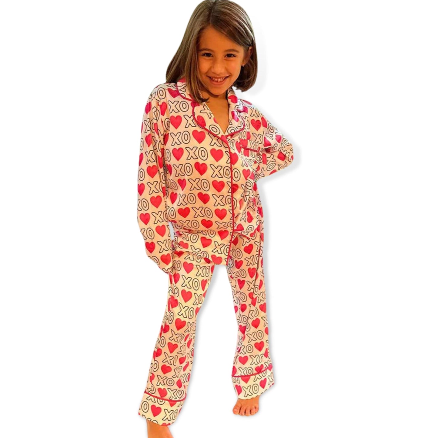 Tweenstyle White Xo Love Print Loungewear Set - a Spirit Animal - Loungewear active January 2024 Juniors Kids
