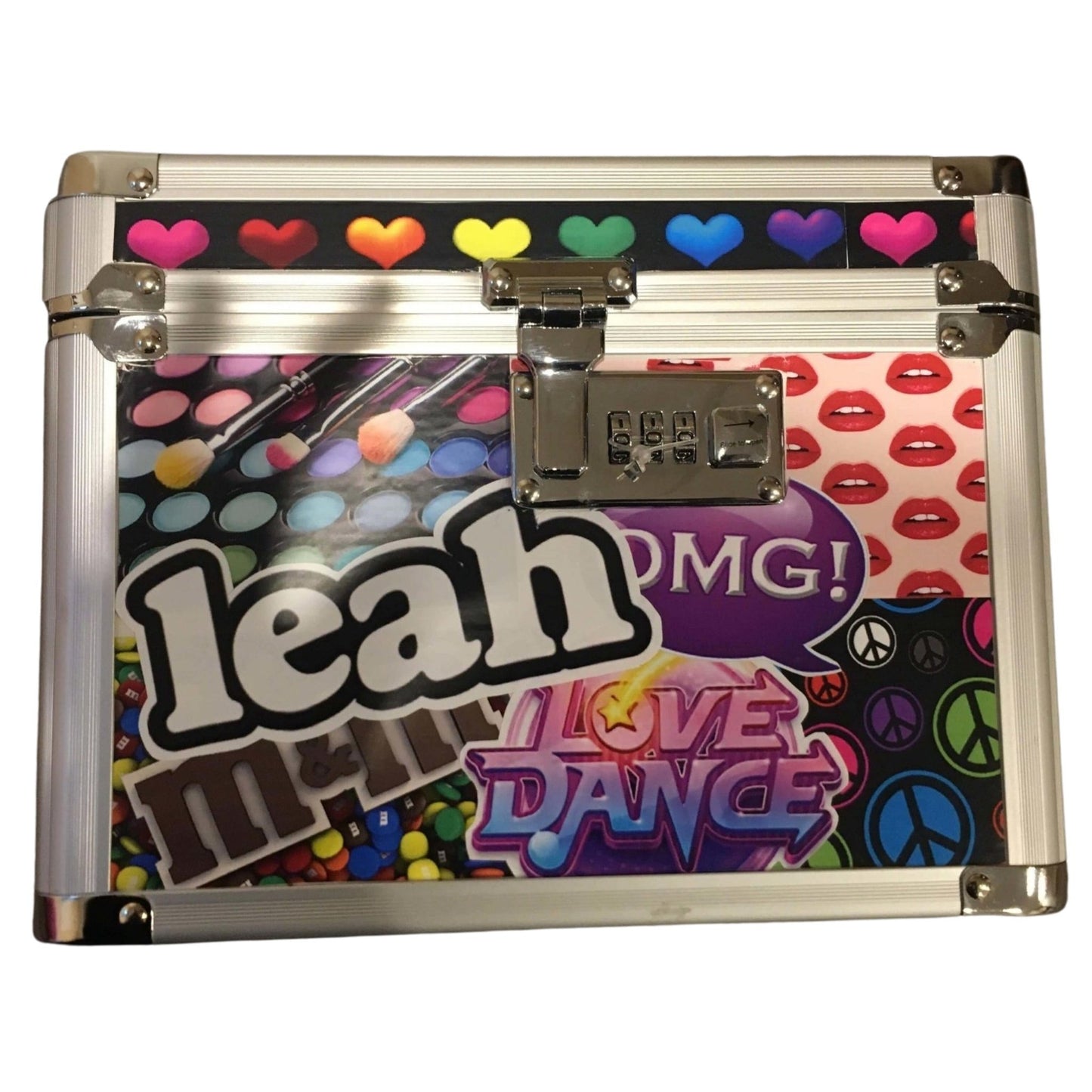 White Combo Decoupaged Lockbox - a Spirit Animal - Custom Camp Lock Box Alli Paige Camp Custom Camp Lock Box