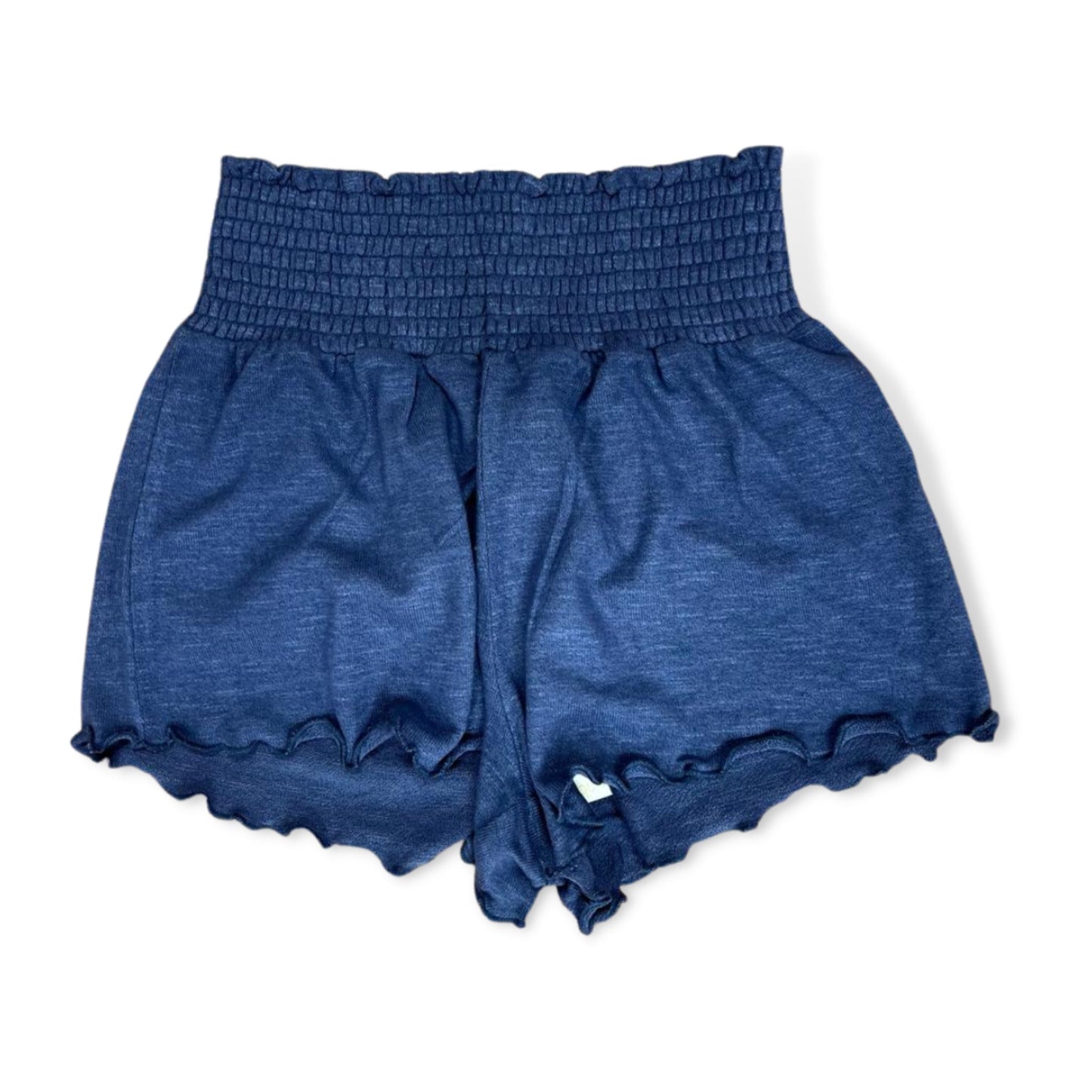 Z Supply Dusty Navy Dawn Smocked Short - a Spirit Animal - Shorts $30-$60 active Apr 2023 Blue