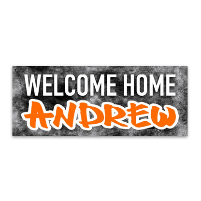 Custom Welcome Home Banner 16x28 (Small) - a Spirit Animal - Banners active April 2024 banner camp