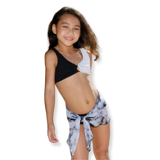 Limeapple Belinda Crinkle Cropped Bikini - a Spirit Animal - swim active December 2023 bikini black