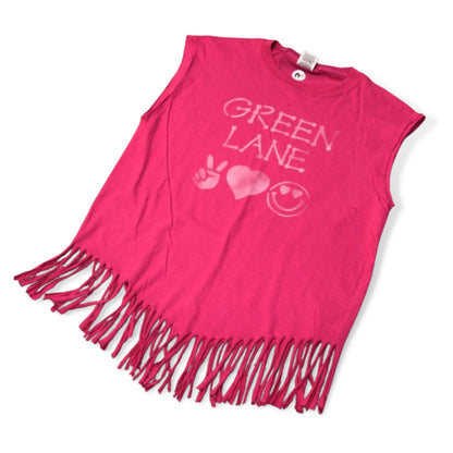 Peace Love Smiley Custom Chevron Fringe Camp Tank - a Spirit Animal - Custom Tank active January 2024 adult Ali & Joe