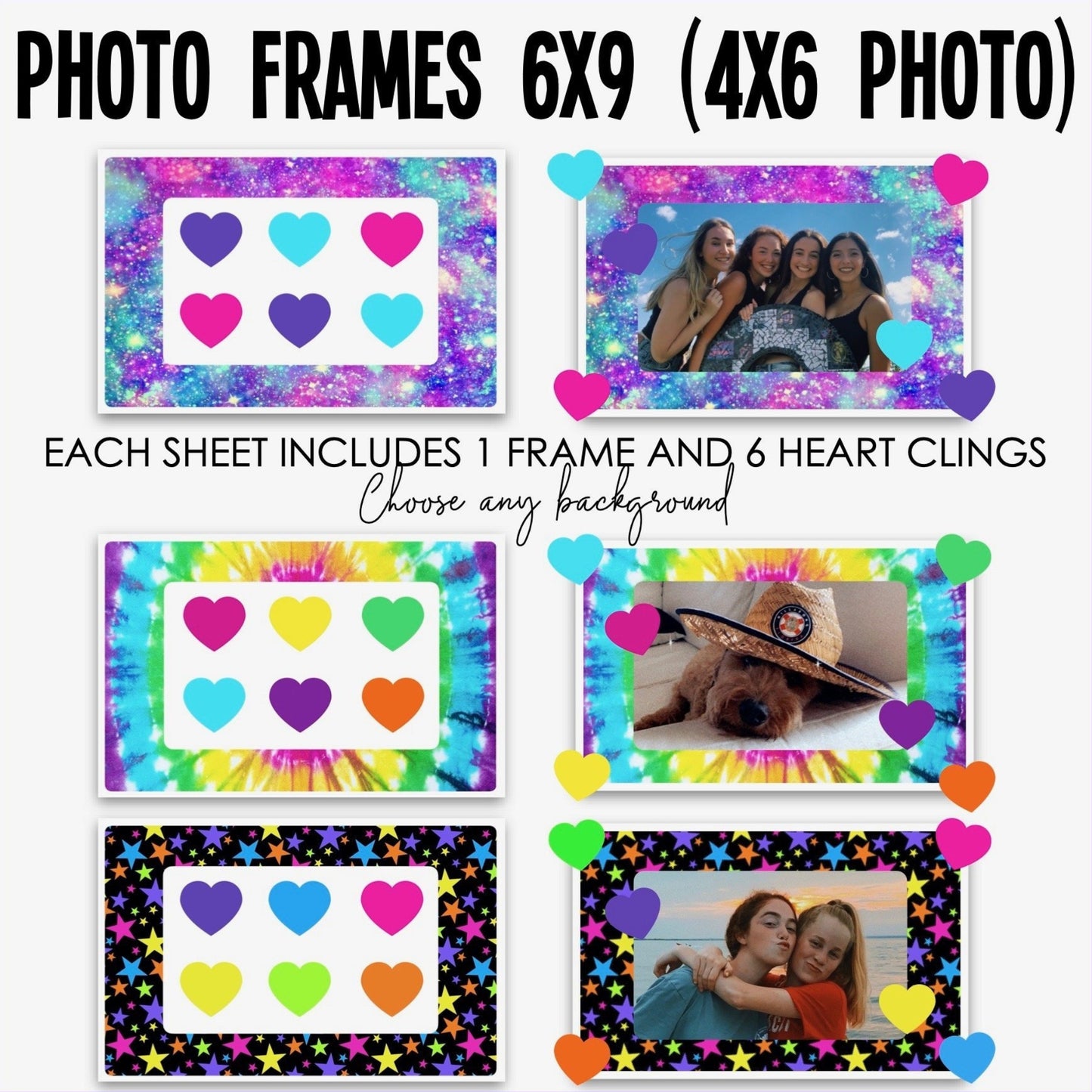 Photo Frame Cling Its - a Spirit Animal - Camp and Name Stickers Camp Camp and Name Stickers decals