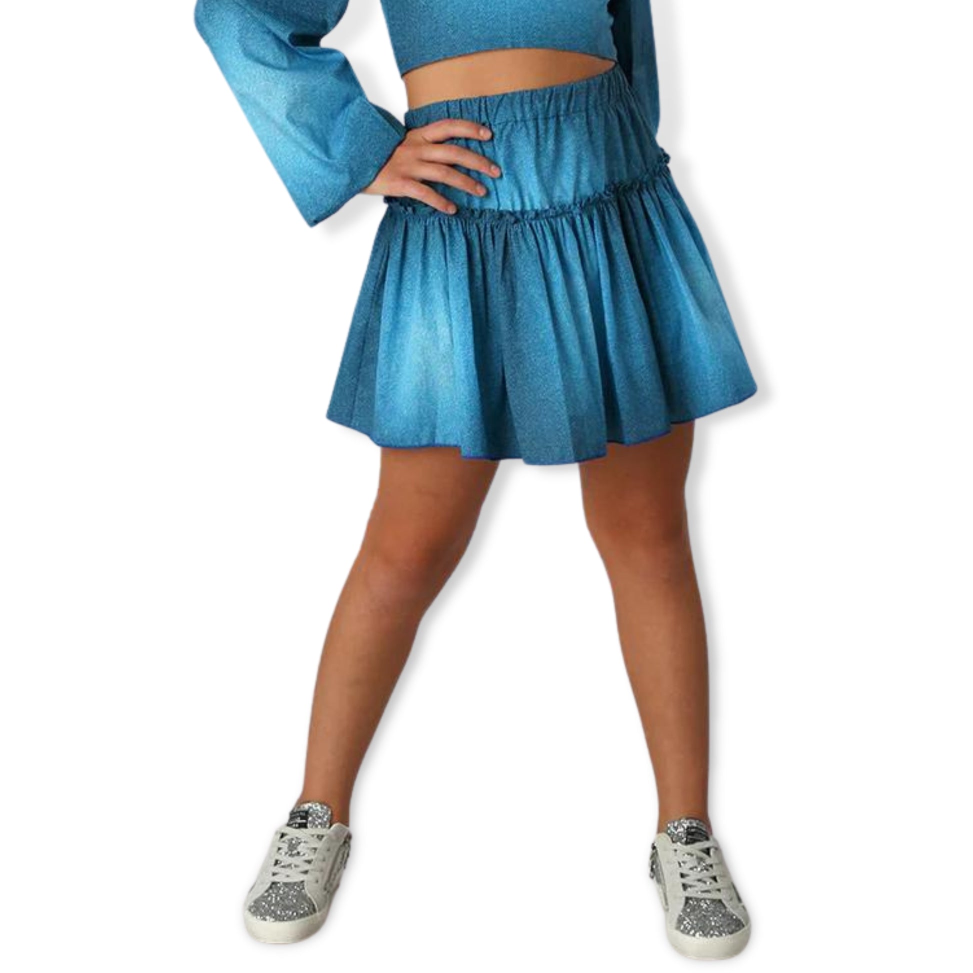 Theme Vintage Blue Jean The Drew Mini Skirt - a Spirit Animal - Mini Skirt $60-$90 active August 2023 Apparel