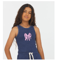 Vintage Havana Bow Stitch Tank and Exposed Stitch Short - A Spirit Animal - 