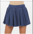 Vintage Havana French Terry Pleated Skort - A Spirit Animal - 