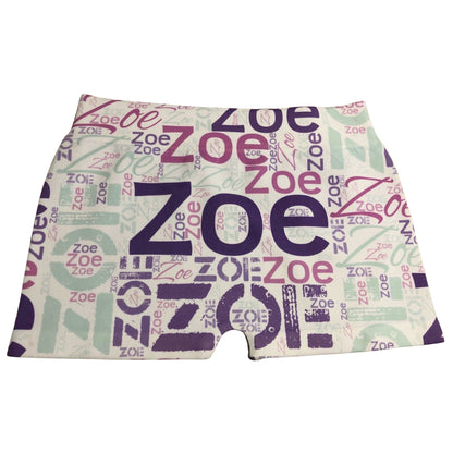 Back & Front Name (camp or team) Booty Shorts