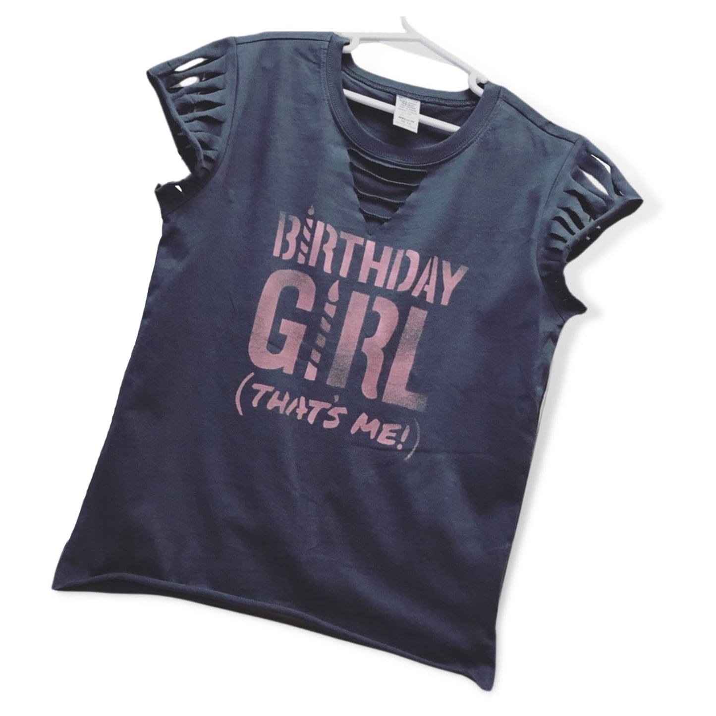 Birth Day Girl That's Me Custom Neck Slashed Lantern Sleeve Everyday Tee - a Spirit Animal - custom tee active January 2024 adult Ali & Joe