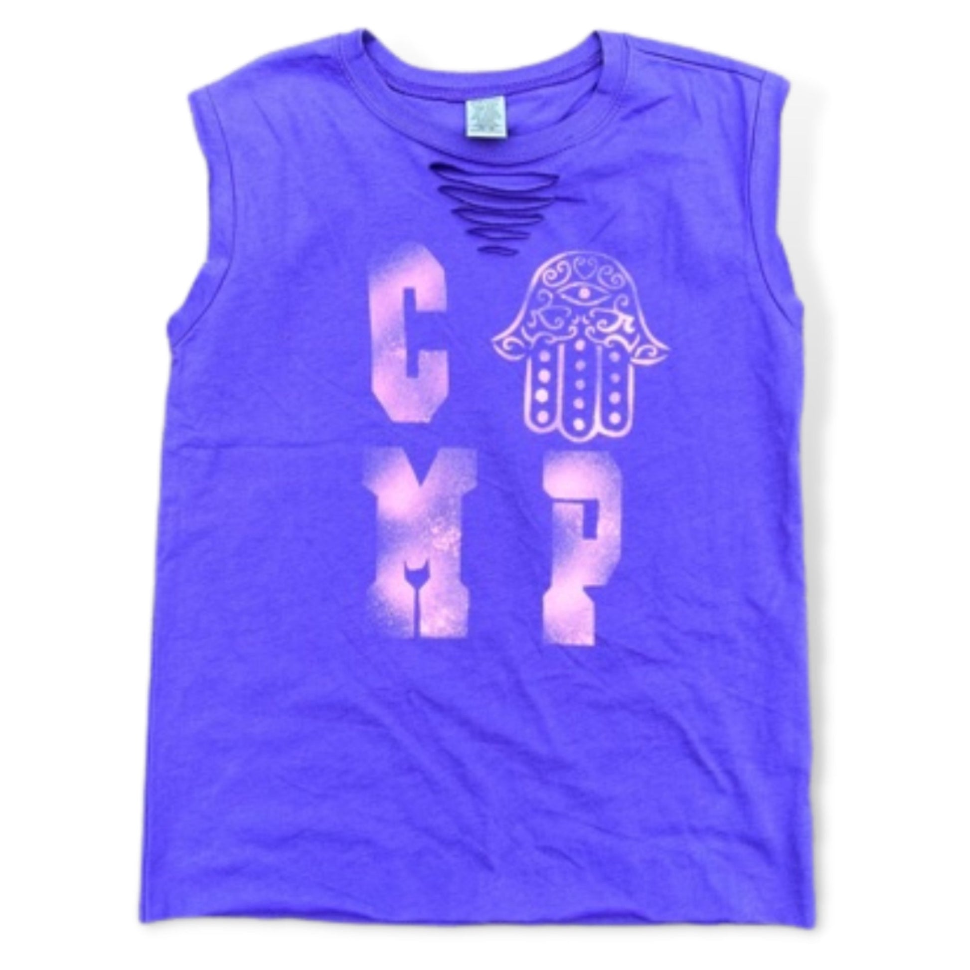 Camp Hamsa Custom Neck Slashed Tank - a Spirit Animal - Custom Tank active January 2024 adult Ali & Joe