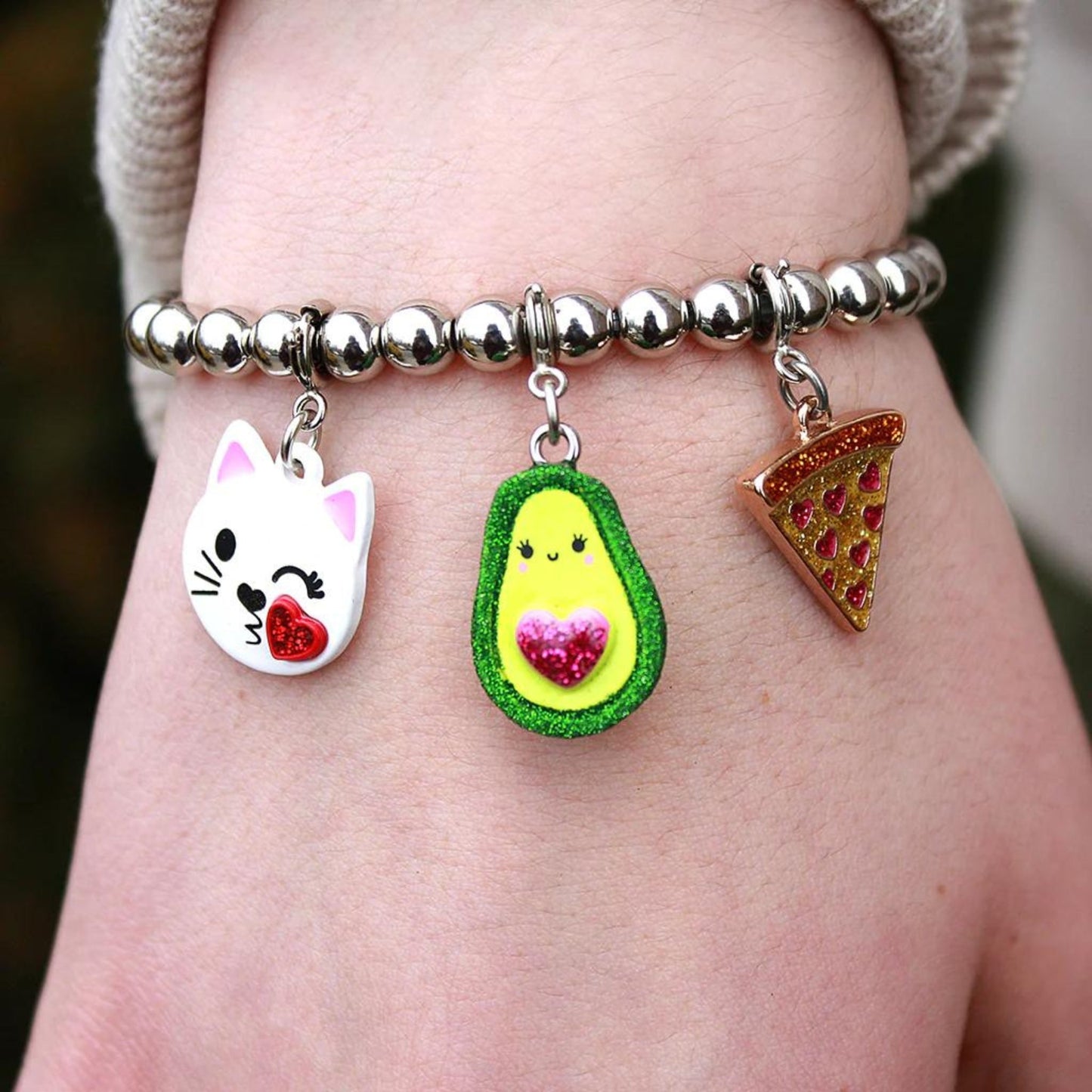 Charm it! Glitter Avocado Charm - a Spirit Animal - Charms accessories active September 2023 Charm it!