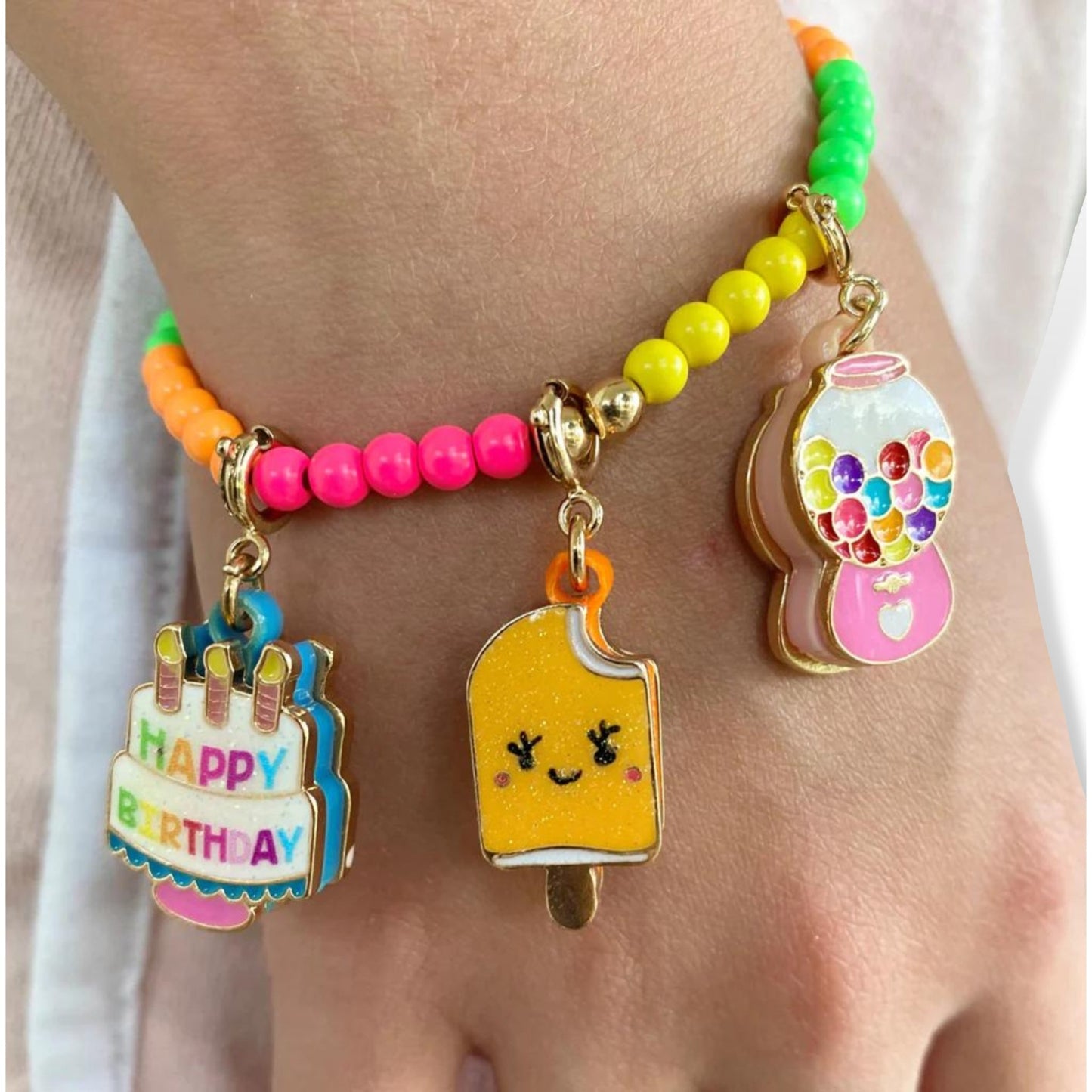Charm it! Gold Birthday Cake Charm - a Spirit Animal - Charms accessories active September 2023 Charm it!