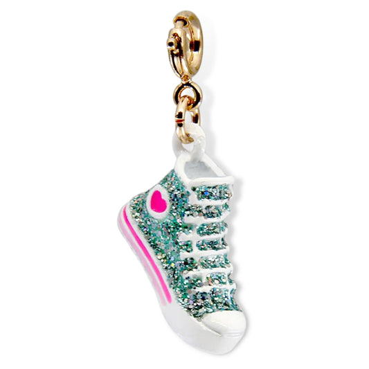 Charm it! Gold Glitter High Top Sneaker Charm - a Spirit Animal - Charms accessories active September 2023 Charm it!