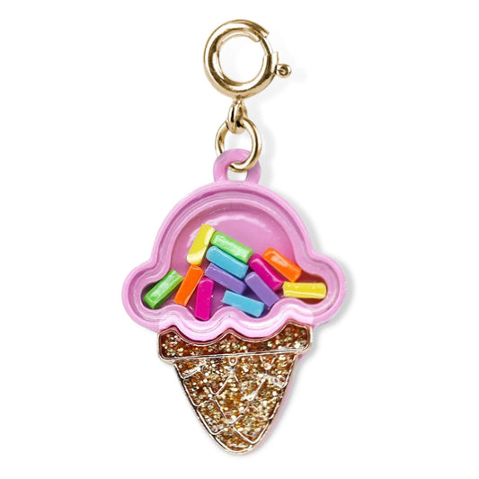Charm it! Gold Ice Cream Cone Shaker Charm - a Spirit Animal - Charms accessories active September 2023 Charm it!
