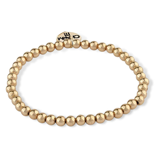 Charm it! Gold Stretch Bead Bracelet - a Spirit Animal - Bracelets accessories active September 2023 bracelets