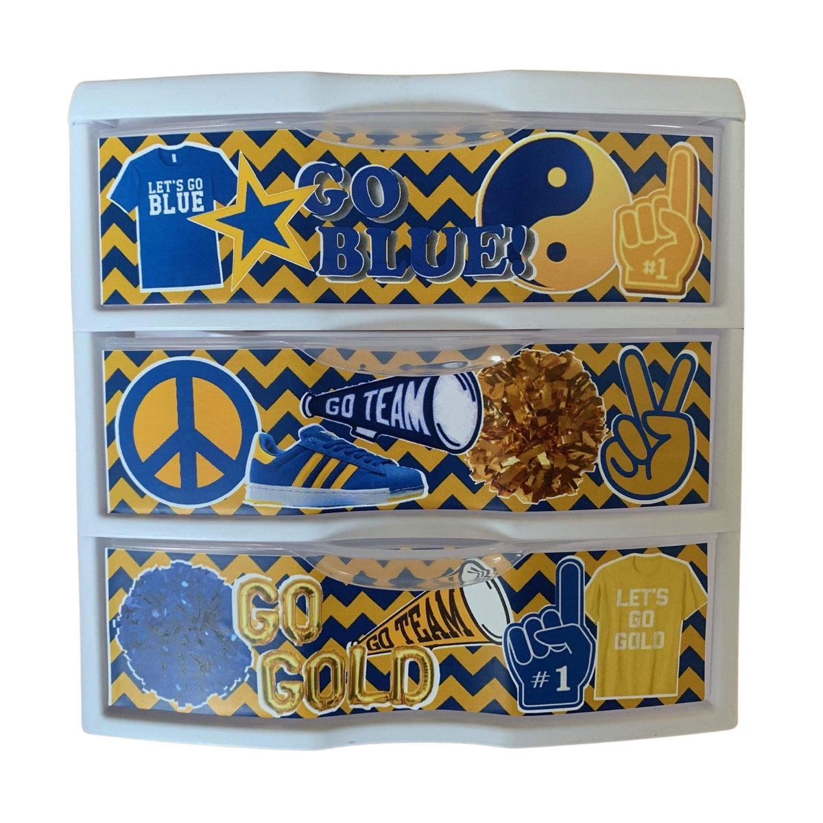 Color War Specific Decoupage Drawers - a Spirit Animal -