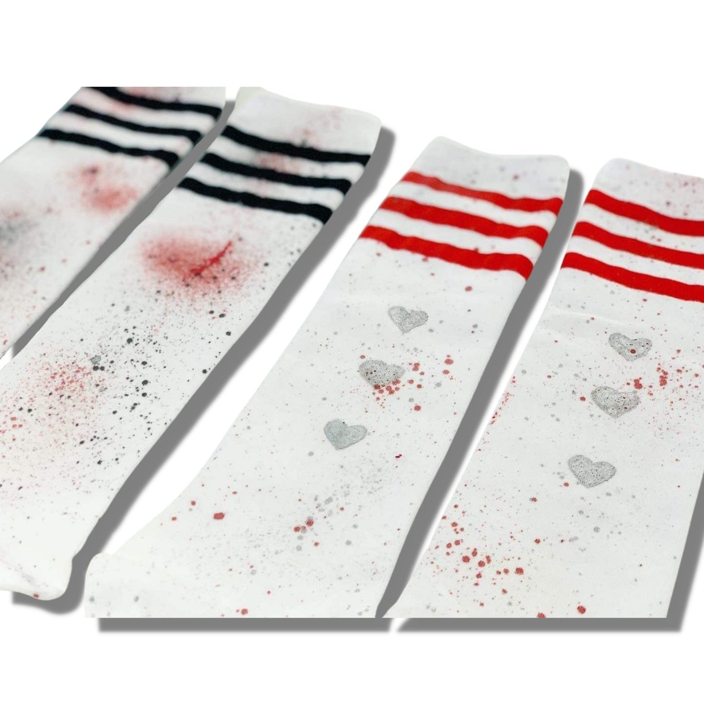 Custom Handpainted and Splattered Socks - a Spirit Animal - Socks Camp camp socks Nike Elite