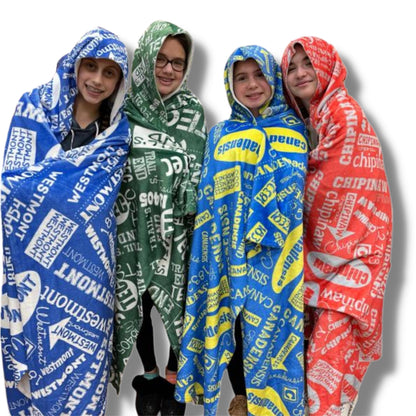 Custom Hooded Camp Blanket - a Spirit Animal - Blankets $105-$120 Blanket custom-blanket