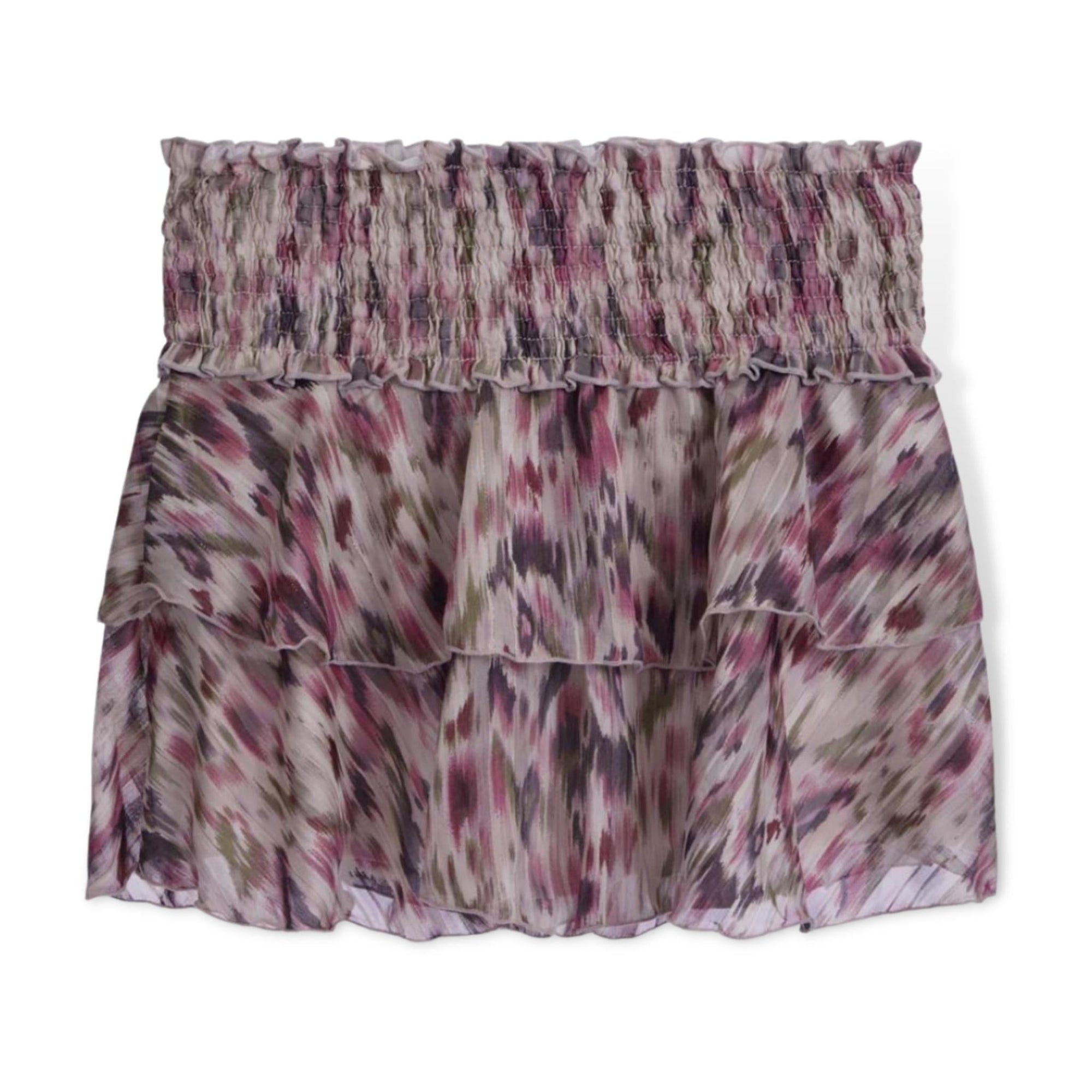 Flowers by Zoe Burgundy Aztec Chiff Skirt - a Spirit Animal - Skirt $60-$90 active Aug 2022 bottoms