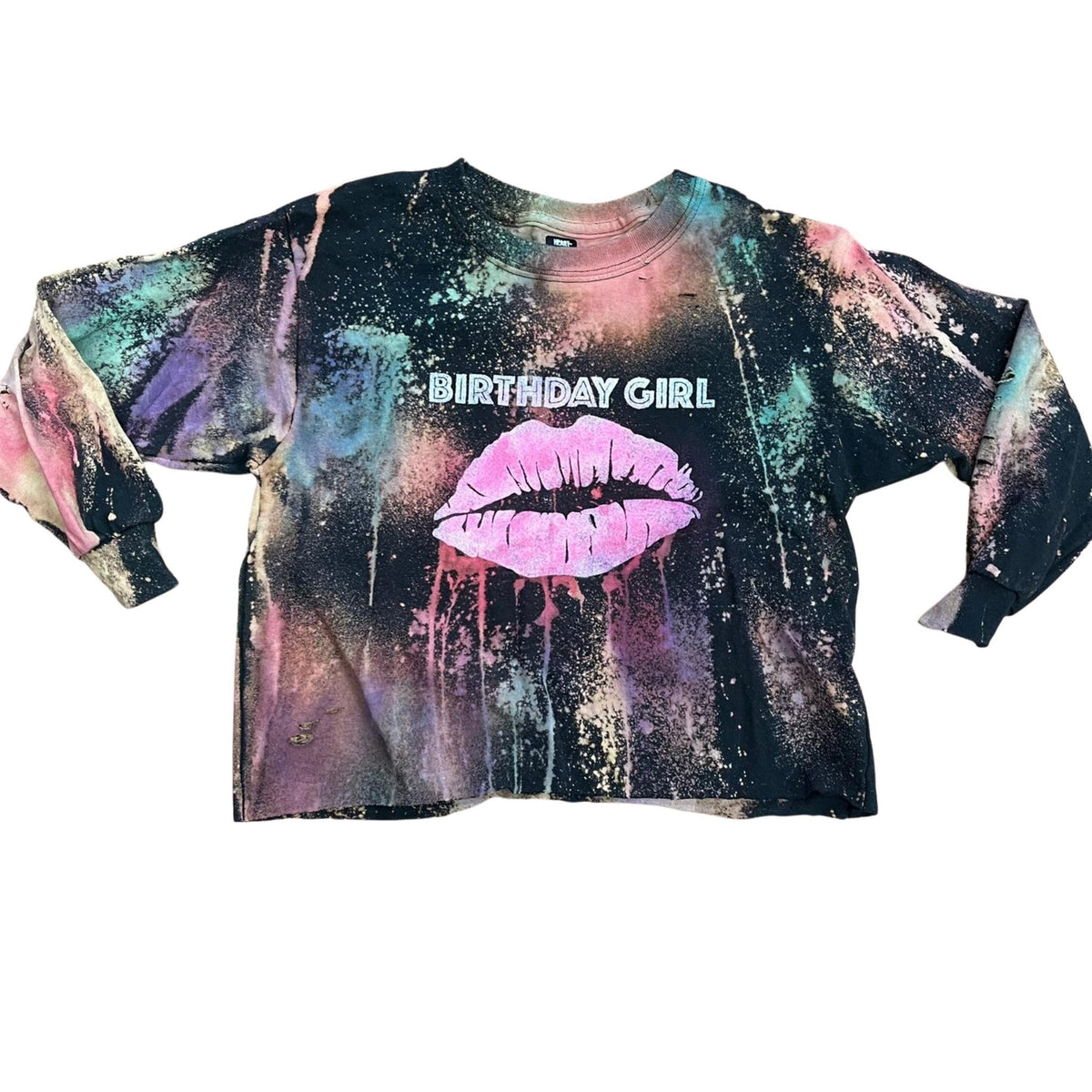 Heart N Soul Bleached L/S Tee Front &amp; Back Birthday Shirt - a Spirit Animal -