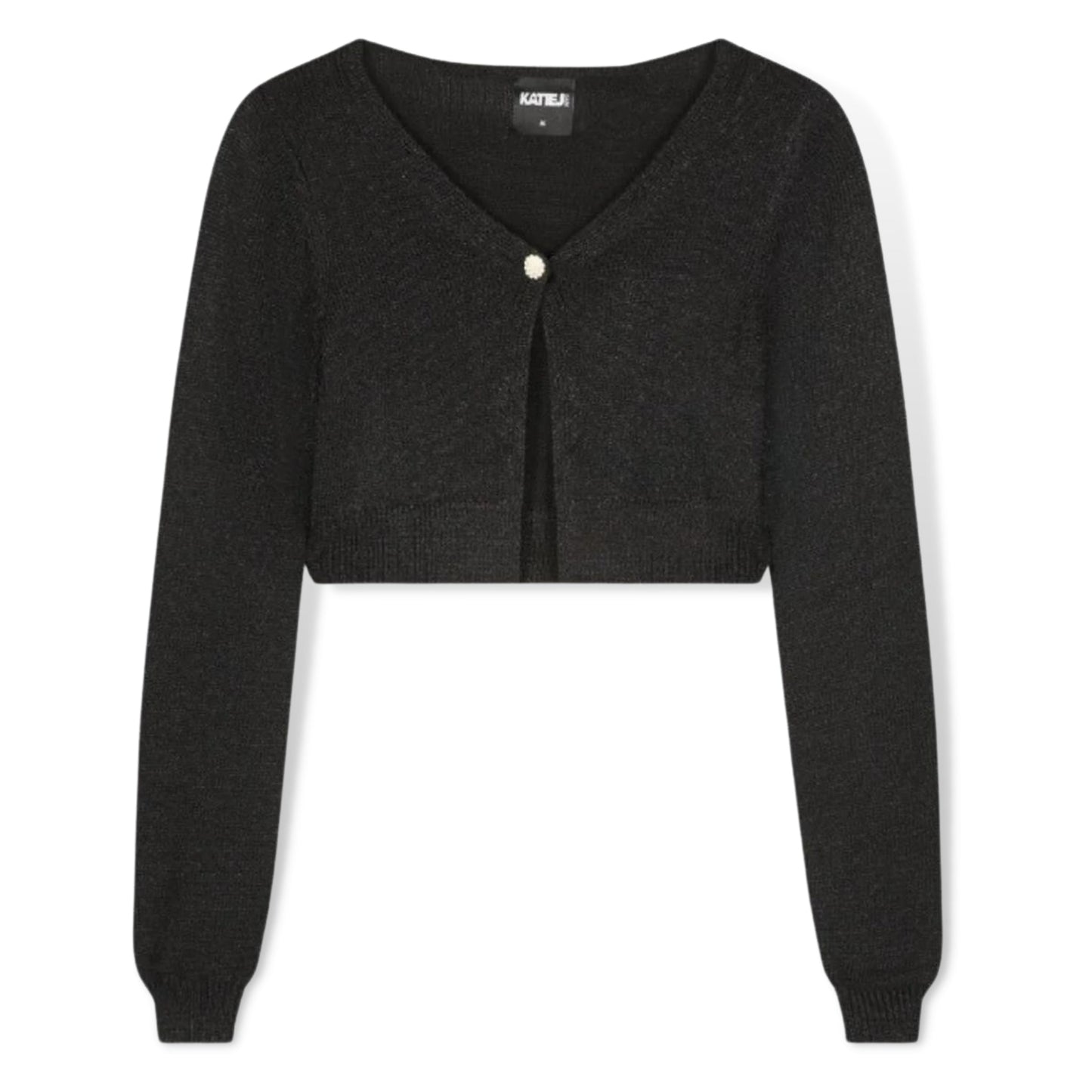 KatieJNYC Black Lurex Angelica Cardigan - a Spirit Animal - Cardigan active October 2023 black Cardigan