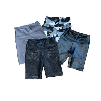 KatieJNYC Brit Biker Shorts Metallic Grey - a Spirit Animal - Biker Shorts $45-$60 apparel Biker Shorts