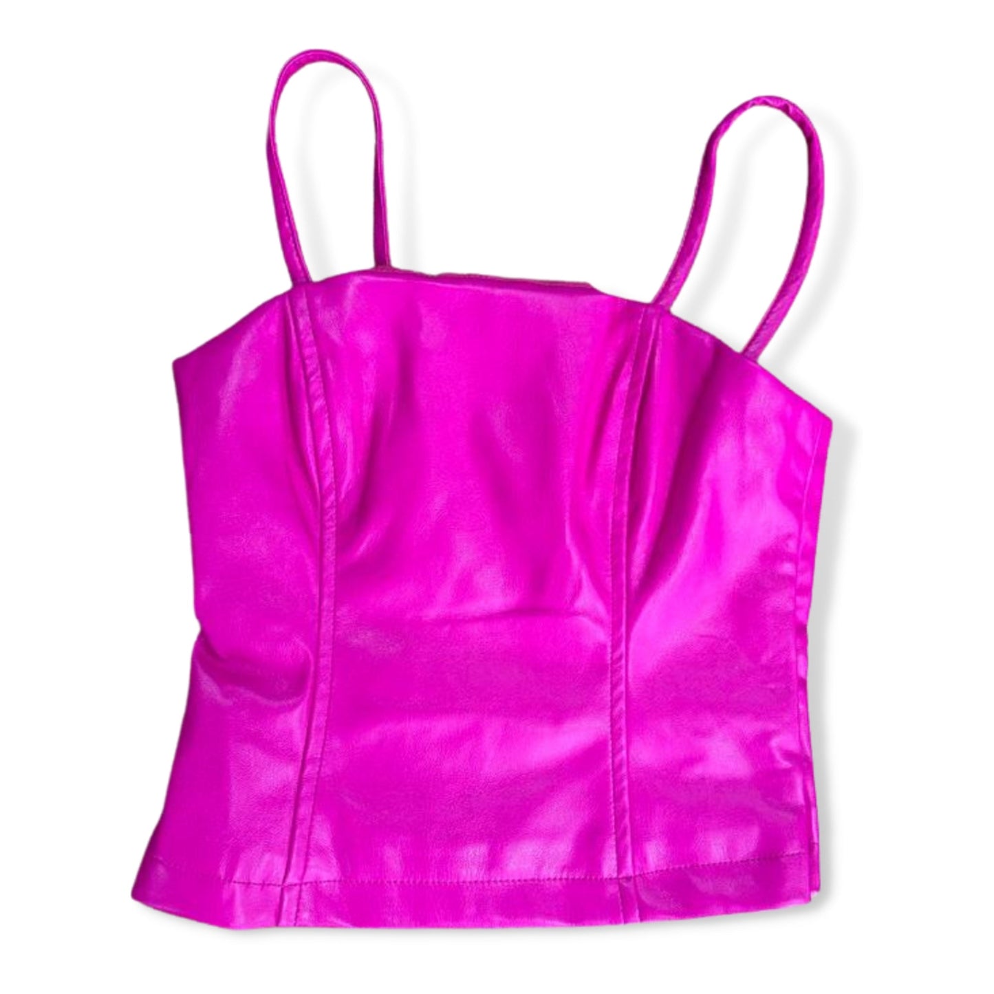 KatieJNYC Shocking Pink Vegan Leather Lexi Bustier - a Spirit Animal - Tops $60-$90 active August 2023 KatieJNYC