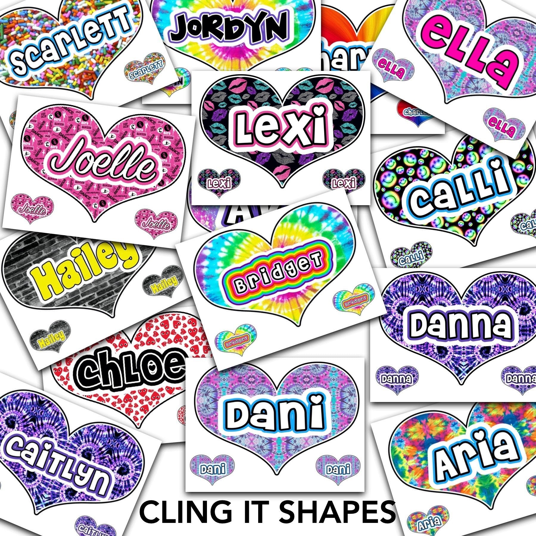 Large 9x12 Shaped Cling Its. - a Spirit Animal - Cling Its Name Needed Cling Its Name Needed decals Namedrops