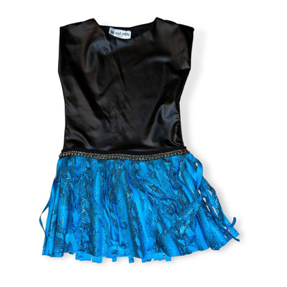 Les Tout Petits Black/Blue Snake Fringe Dress - a Spirit Animal - Dress $120-$150 active Aug 2022 Animal Prints