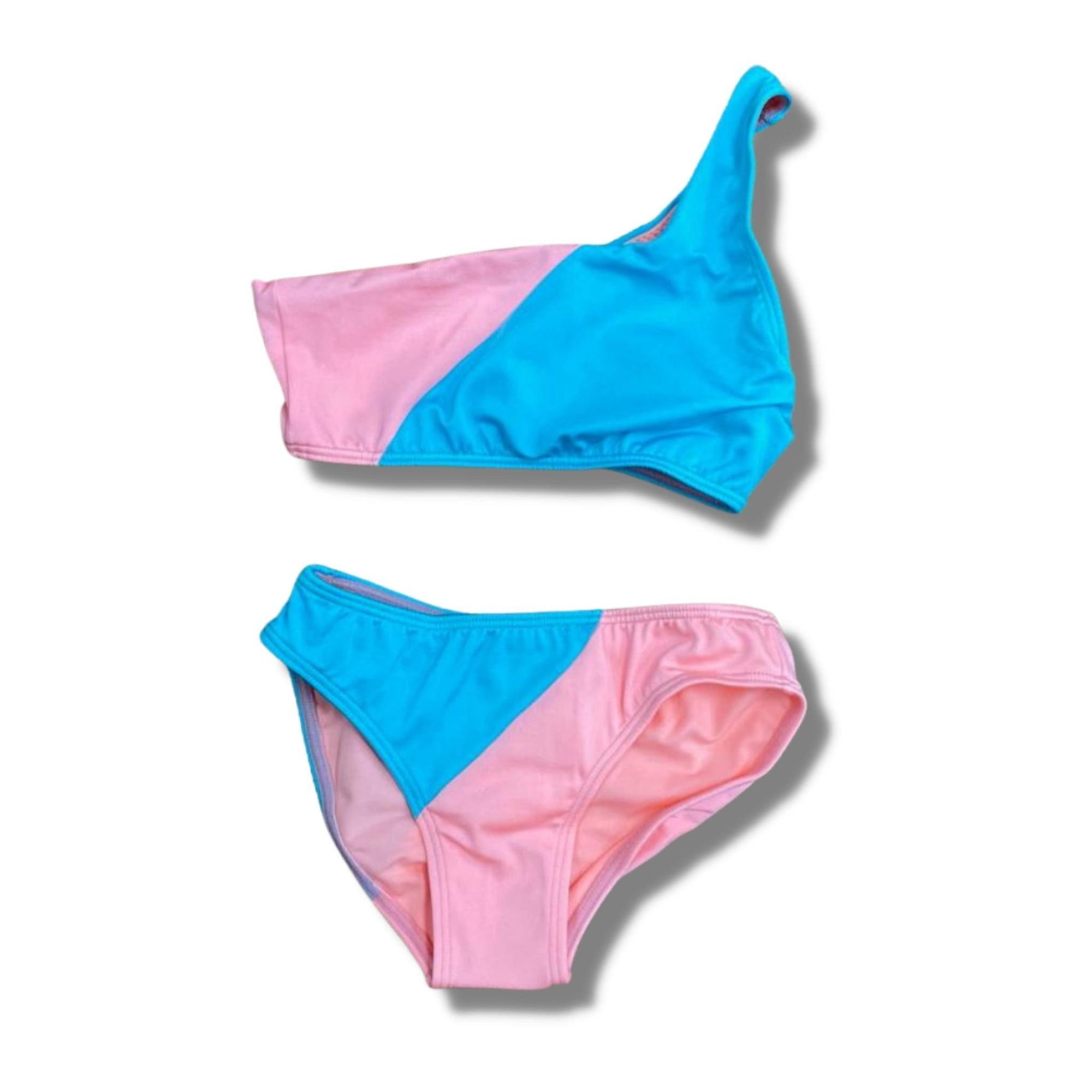 Little Peixoto Rose Sky Color Block Theo Bikini - a Spirit Animal - Bathing Suit $75-$90 Bathing Suit Color-Rose Sky Color Block