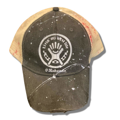 Living My Best Life Hat - a Spirit Animal - Custom Stencil Hat $45-$60 Camp custom