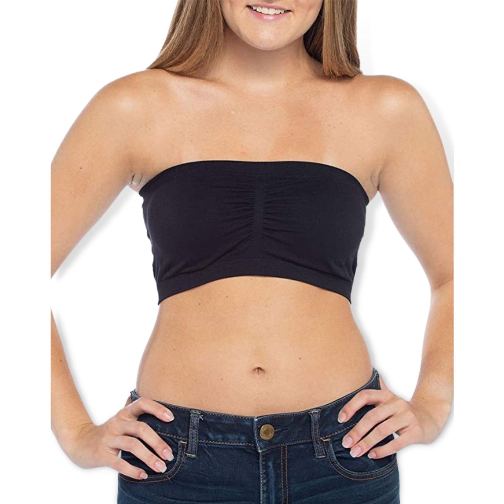 Malibu Sugar Black Padded Bandeau Top Junior/Women's - a Spirit Animal - Tops active June 2023 black bra