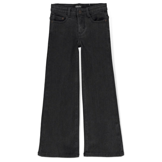 Molo Washed Black Asta Woven Pants - a Spirit Animal - jeans active September 2023 black bottoms