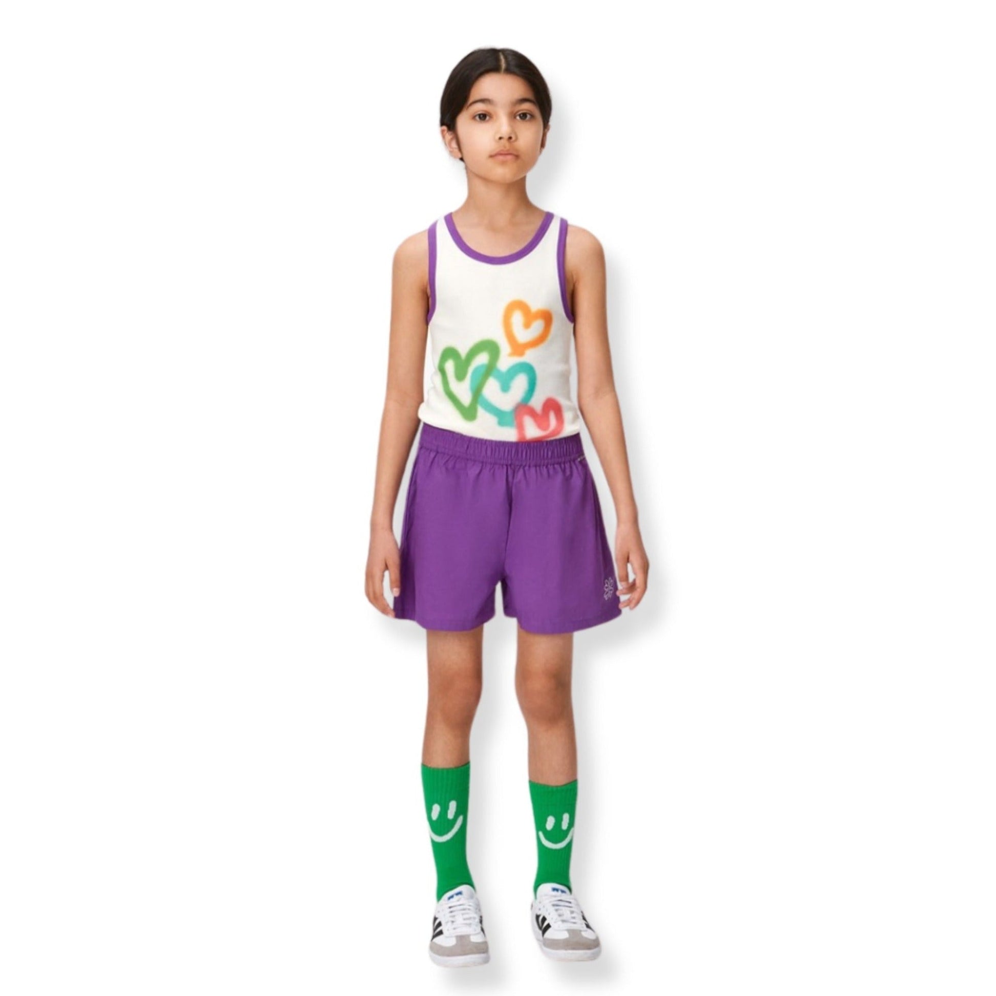 Molo White Four Hearts Rosie Tank - a Spirit Animal - Tank Tops active March 2024 Molo not-on-sale