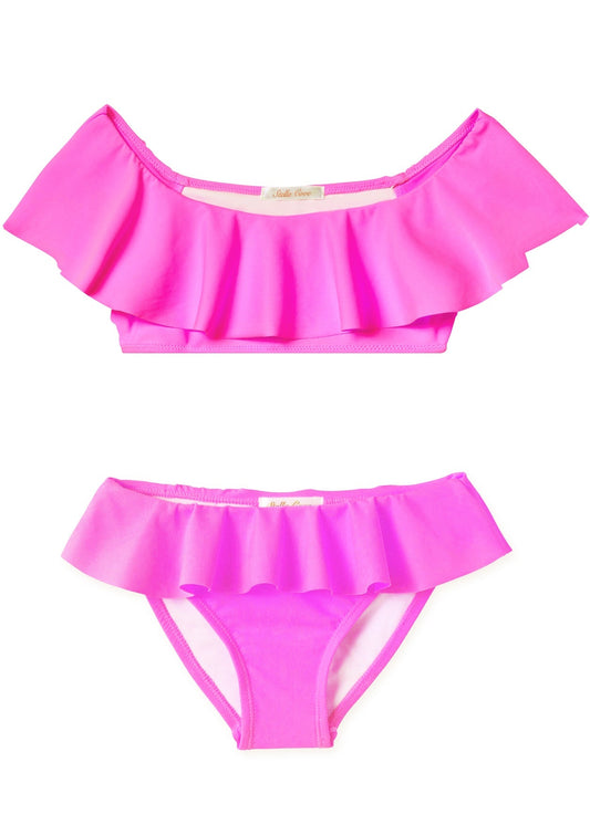 Neon Pink Ruffle Bikini - a Spirit Animal - sku-40172404506727 active November 2023 not-on-sale rprice-30-60