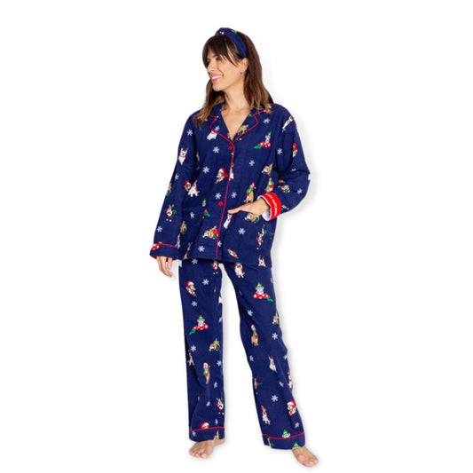 PJ Salvage Navy PJ Set Flannels - a Spirit Animal - Loungewear $60-$90 active Nov 2022 Blue