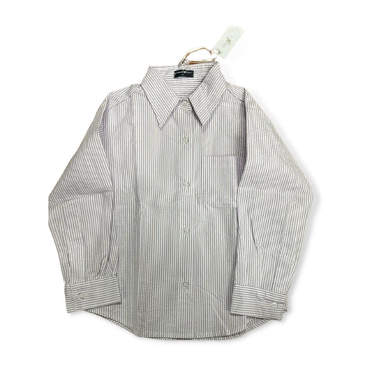 Planet Sea Lilac Seersucker Shirt With Knot Detail - a Spirit Animal - shirt $30-$60 10 12