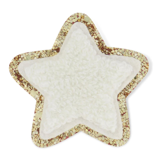 SCLN Blanc Glitter Star Shape Patch - a Spirit Animal - Patches active Jun 2022 Clover gifts