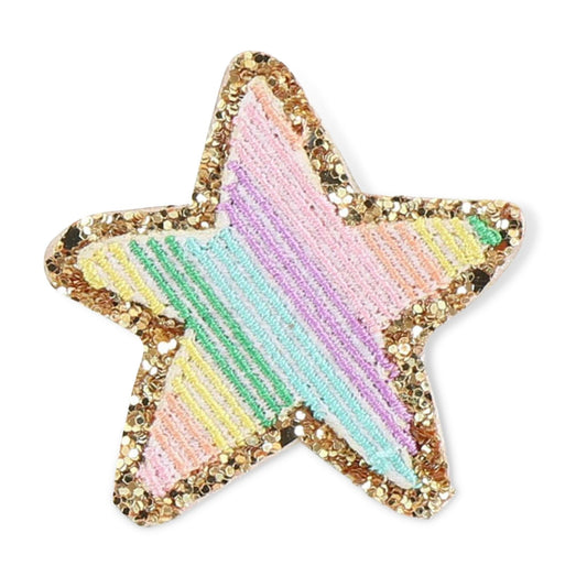 SCLN Rainbow Glitter Star Patch - a Spirit Animal - Patches Clover gifts handbags-accessories