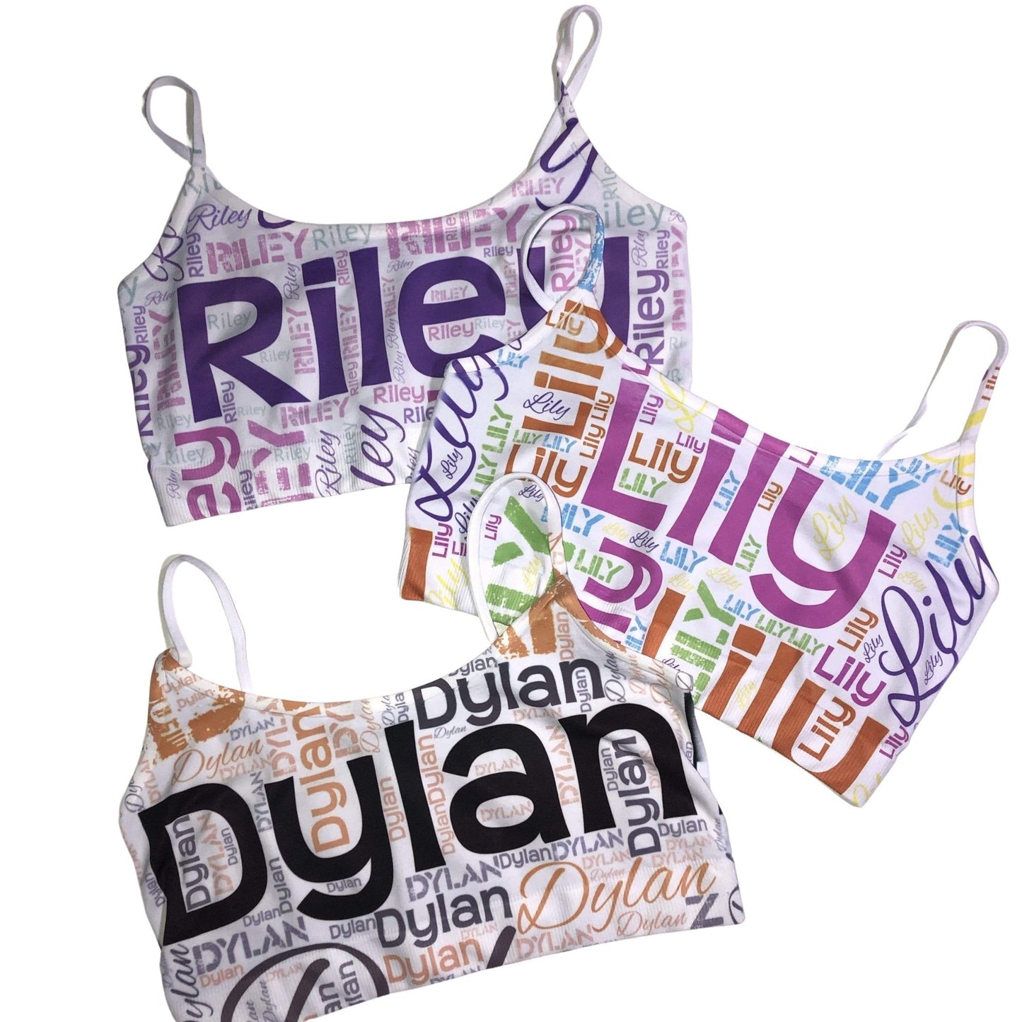 Sublimated Name Sports Bra - a Spirit Animal - Custom Name Sports Bra $30-$45 Custom Name Sports Bra Karen’s Kreations