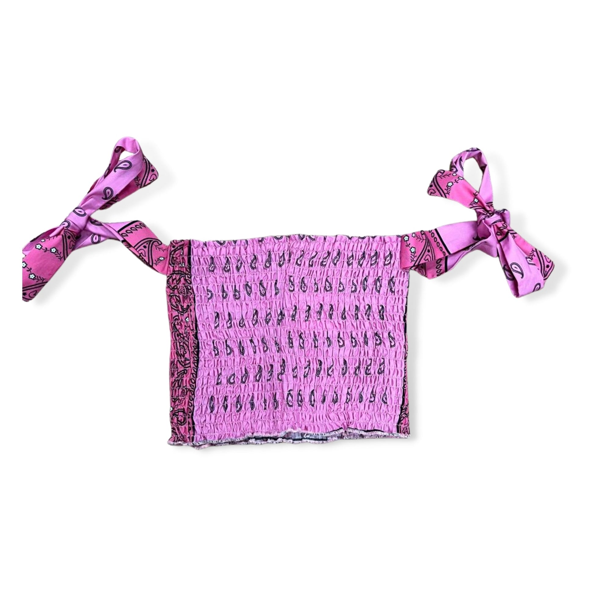 Theme Pink Bandana - The Jessie Smocked Tie Strap Top - a Spirit Animal - Tops $60-$90 active Dec 2022 Apparel