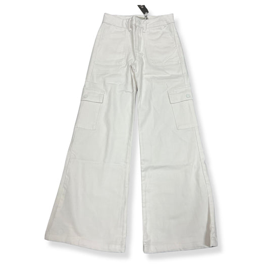 Tractr White Patch Pocket Cargo Straight Jeans - a Spirit Animal - jeans active March 2024 bottoms jeans